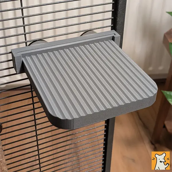 Rover Rats® - QuickSwap Groot Verwisselbaar Platform 14 X 14 Cm - Kooi Platform Voor Ratten, Chinchilla's En Meer thumbnail