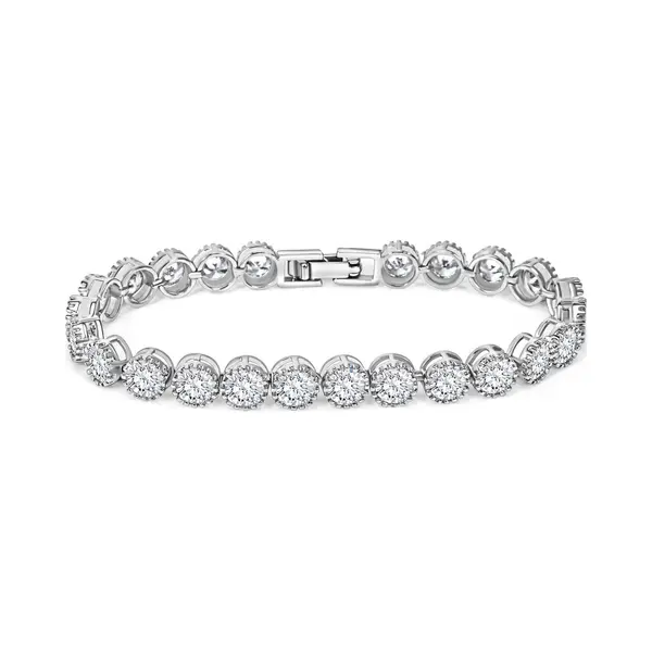 Juwelium Armband + Sieradendoos Geschenkset | Luxe Ronde Tennisarmband Met Zirkonia | Perfect Cadeau Voor Vrouw, Vriendin, Moeder, Dochter thumbnail