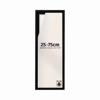 Dutch Frame Factory Baklijst 25x75 Cm - Zwart Mat - Geschikt Voor Canvasdoek - Mdf Baklijst Lausanne
