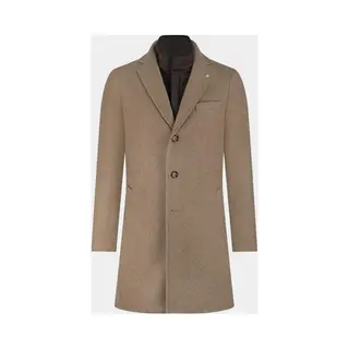 Bos Wollen Jas Beige Igor Wool Coat 25301IG43BO/820 Sand