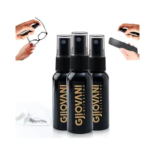 Gjiovani - Brillenreiniger Spray - 3X30ml -Microvezeldoek Voor Brillen