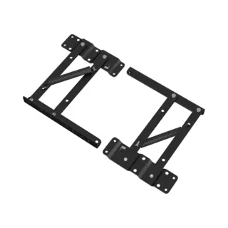 VidaXL Bettliftmechanismus 2 Pcs Schwarz 340 X 95 X 40 Mm Eisen