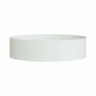 VidaXL Pflanzenring Weiß 80 X 80 X 20 Cm Kaltgewalzter Stahl