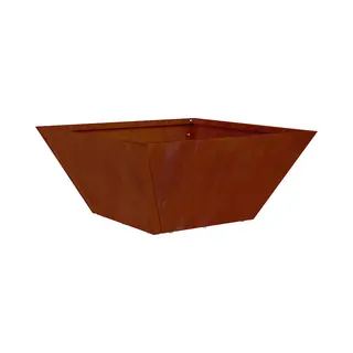 VidaXL Garten-Pflanzgefäß Rostig 35 X 35 X 15 Cm Wetterfeststahl