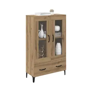 Highboard Artisan-eiche 70 X 31 X 115 Cm Verbundholz Und Eisen Vidaxl