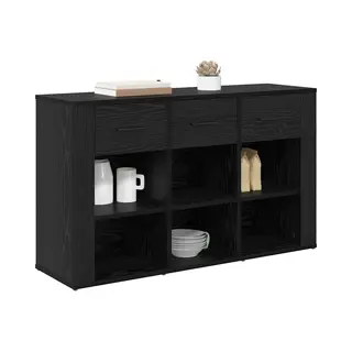 VidaXL Sideboard Schwarz Eichen-Optik 100 X 30 X 59, 5 Cm Holzwerkstoff