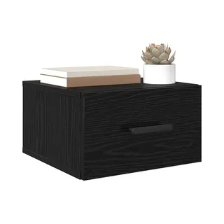 Nachttisch 2 Pcs Schwarz Eichen-optik 35 X 35 X 20 Cm Vidaxl