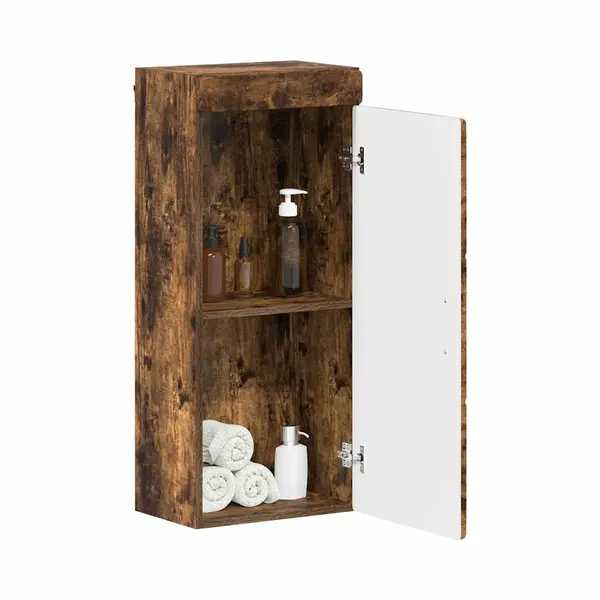 VidaXL Badezimmer-Wandschrank Tulum Geräucherte Eiche Holzwerkstoff thumbnail