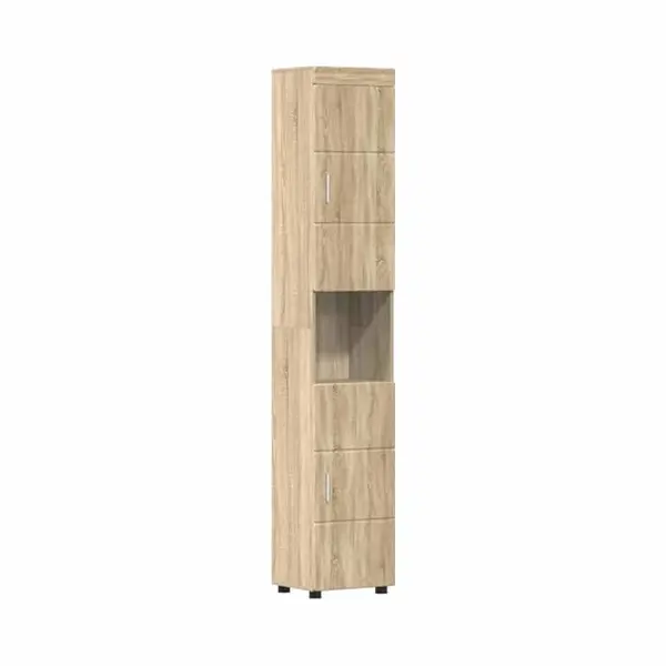VidaXL Badezimmerschrank-Set Tulum Sonoma-Eiche 37 X 31, 5 X 203 Cm thumbnail
