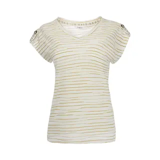 Ned T-shirt Virion Ss Ecru Golden Waves 26s3 Sn025 01 Ecru Dames Maat - Xl