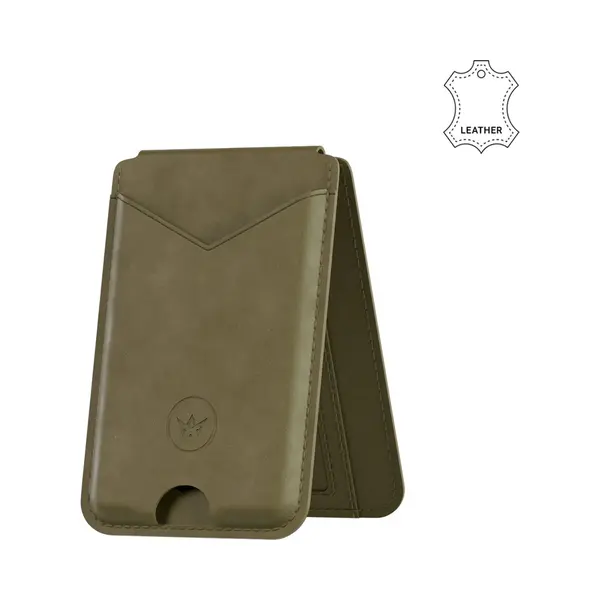 ProWallet Telefonkartenhalter Deluxe - Geeignet Für MagSafe - Echtes Leder - Kartenhalter Für 4 Karten Und Scheine - Kartenhalter Für Männer & Frauen - thumbnail