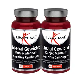 2x Lucovitaal Ideaal Gewicht Konjacwortel Garcinia Cambogia 60 Capsules