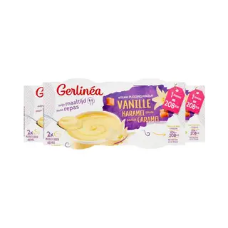 3x Gerlinea Pudding Vanille 2 Stuks