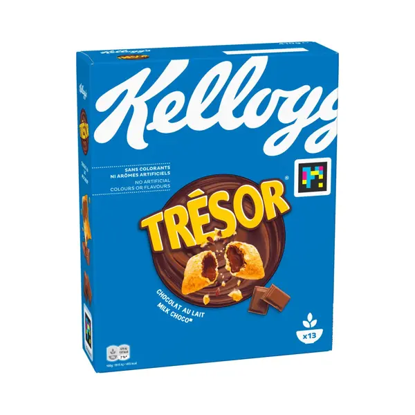 Kellogg's Tresors Melk Chocolade - Ontbijtgranen Met Chocolade Vulling - 4 X 410 Gr thumbnail