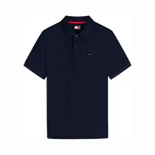 Tommy Jeans Regular Essential Polo Shirt In Navy - M