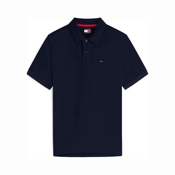 Tommy Jeans Regular Essential Polo Shirt In Navy - M thumbnail