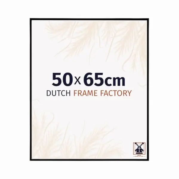 Dutch Frame Factory - Bilderrahmen 50x65 Cm - Schwarz Matt - Bilderrhamen Aus Kunststoff Mit Antireflex Kunstglas - Fotorahmen 50x65 Cm - Easy thumbnail