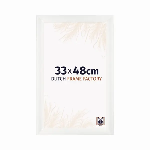 Dutch Frame Factory Fotolijst 33x48 Cm - Mdf - Wit Geveegd - Praag thumbnail