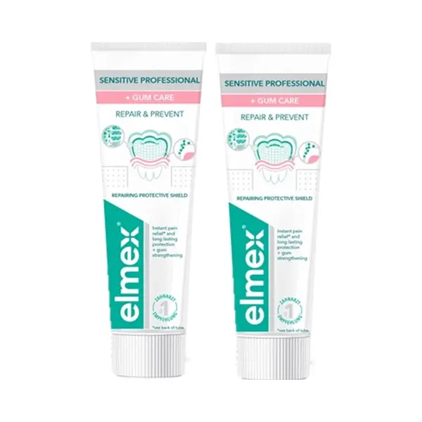 Elmex Tandpasta - Sensitive Professional - Repair & Prevent - 2 X 75 Ml - Gum Care thumbnail