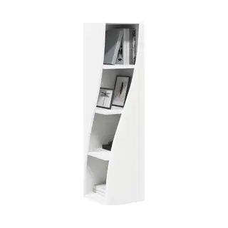 VidaXL Hoekkast, Wit, 32 X 32 X 102 Cm, Technisch Hout, Moderne Opbergkast, Rechthoekige Hoekkast, Duurzame Decoratie, Functionele En Compacte
