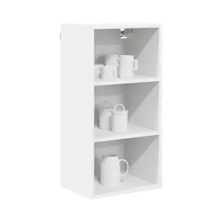 VidaXL Hängeschrank Mit Speicher Weiß 40 X 29, 5 X 80 Cm Holzwerkstoff