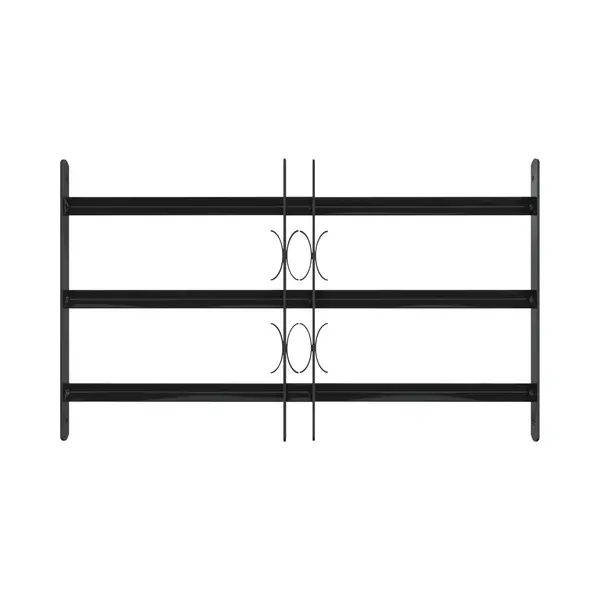 VidaXL Fenstergitter Schwarz 75, 5 X 45 Cm Pulverbeschichteter Stahl thumbnail