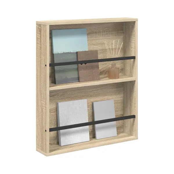 VidaXL Magazinregal Sonoma-Eiche 60 X 12 X 70 Cm Holzwerkstoff thumbnail