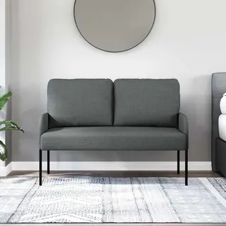 VidaXL Sofas Mit Kissen 110cm Dunkelgrau Sperrholz