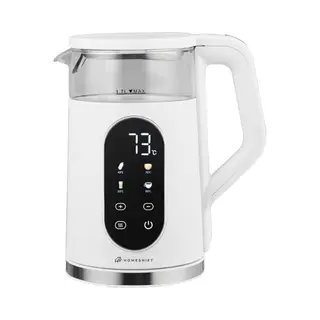 HomeShift® Waterkoker Met Temperatuurregeling - Warmhoudfunctie - Dubbelwandig - Elektrisch - 1, 7 Liter - 2200W - Wit