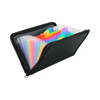 Excitat A6 Projectmap - Mappen - Met Rits En Lipjes - 13 Compartimenten - Mappen Voor Rekeningen, Cheques, Bonnetjes, Coupons, Notities