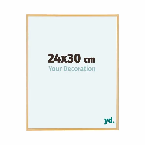 Yd. Your Decoration - Bilderrahmen 24x30 Cm - Gold Vintage - Bilderrahmen Aus Aluminium Mit Acrylglas - Antireflex - 24x30 Rahmen - Kent thumbnail