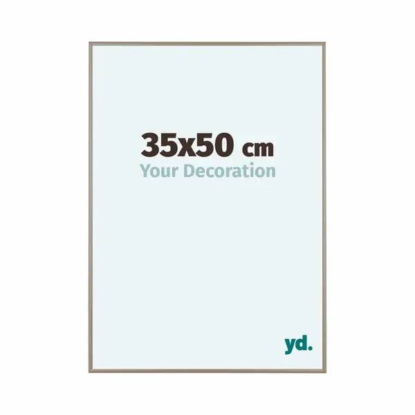 Yd. Your Decoration - Bilderrahmen 35x50 Cm - Champagner - Bilderrahmen Aus Aluminium Mit Acrylglas - Antireflex - 35x50 Rahmen - Kent thumbnail