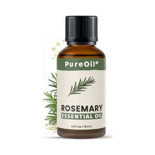 PureOil – Rozemarijn Etherische Olie 15ml – 100% Puur, Natuurlijk & Vegan – Voor Haar | Huid | Scalp | Nagels | Diffuser - Haargroei