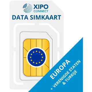 Xipo Connect Prepaid Simkaart Europa - Onbeperkt Geldig