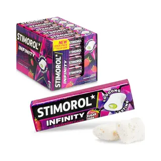 Stimorol Infinity Strawberry - Kauwgom - Suikervrij - 1x25stuks