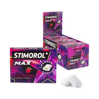 Stimorol Max Strawberry - Kauwgom - Suikervrij - 1x21stuks