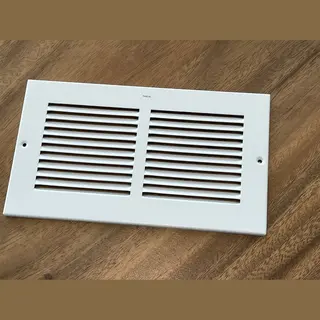 TQ4U Top Quality For You TQ4U Ventilatierooster 235 X 140 Mm – Aluminium Lamellenrooster – Vlak Front – Wit Gelakt Muurrooster