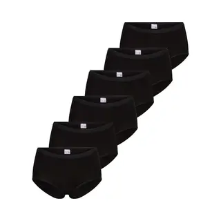 Beeren 6-pak Dames Heupslips Comfort - Voordeelverpakking - Aanbieding - Multipack - M - Zwart