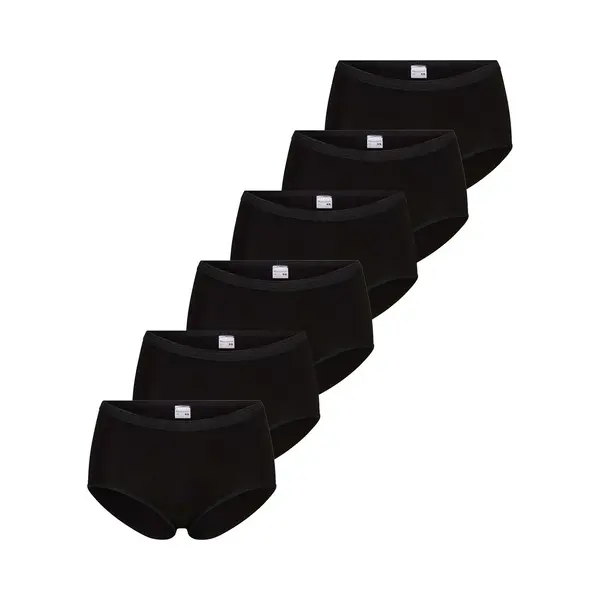 Beeren 6-pak Dames Heupslips Comfort - Voordeelverpakking - Aanbieding - Multipack - M - Zwart thumbnail