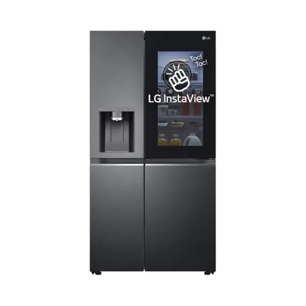 Lg InstaView GSXV91MCAE amerikaanse koelkast Vrijstaand 635 l Zwart thumbnail