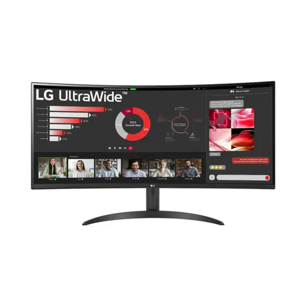 Lg 34WR50QK-B Computerbildschirm 86,4 cm (34") 3440 x 1440 Pixel Wide Quad Hd Schwarz thumbnail