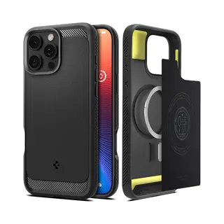Spigen Rugged Armor (MagFit) Handy-Schutzhülle 17,5 cm (6.9") Cover Schwarz