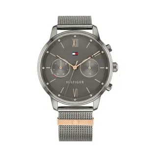 Tommy Hilfiger Blake 1782304 Women's Watch – 38mm Grey Dial & Grey Mesh Bracelet