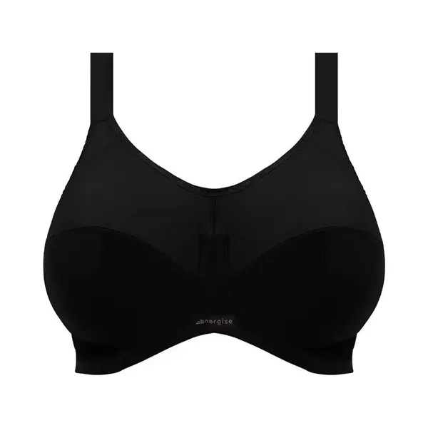 Elomi Energise Damen Sport-Bh Mit Bügel, Übergröße - Schwarz - 95E thumbnail