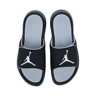 Air Jordan Hydro 6 Retro Slide Zwart Heren Sandalen Wit-Wolfsgrijs 881473-011 44