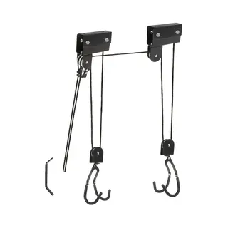M-Wave Bike Lift Strong Fietsenrek voor binnenshuis Plafondgemonteerd Zwart