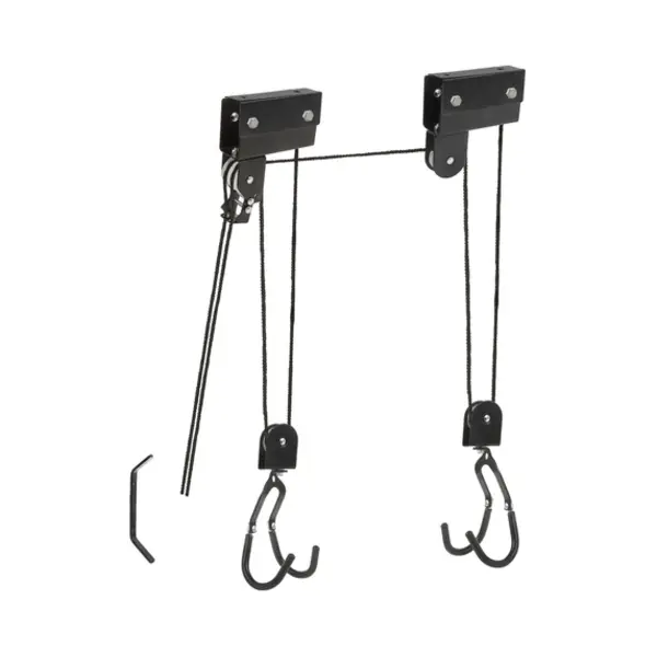 M-Wave Fahrradlift Stark Deckenmontierter Fahrradhalter Schwarz thumbnail