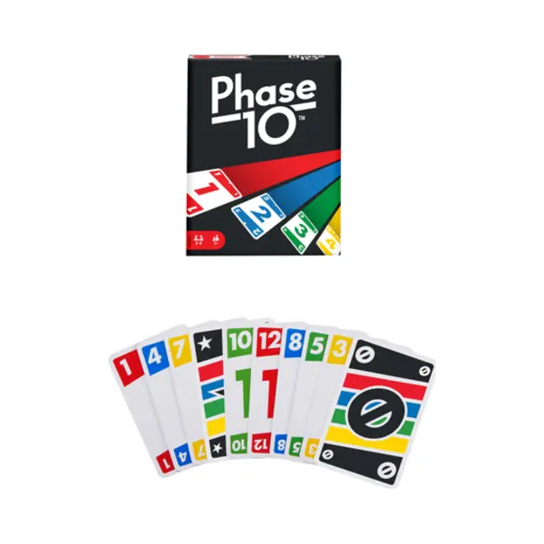 Mattel Games Phase 10 Card Game wiColor Blind Accessible Deck for Kid, Adult & Family Nights & Parties thumbnail
