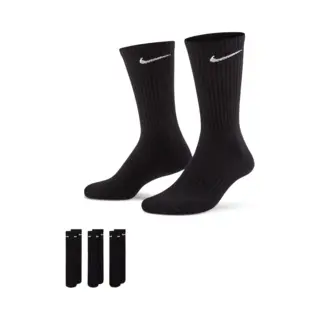 Nike Everyday Cushioned Training Crew Socks (3 Pairs) - Black