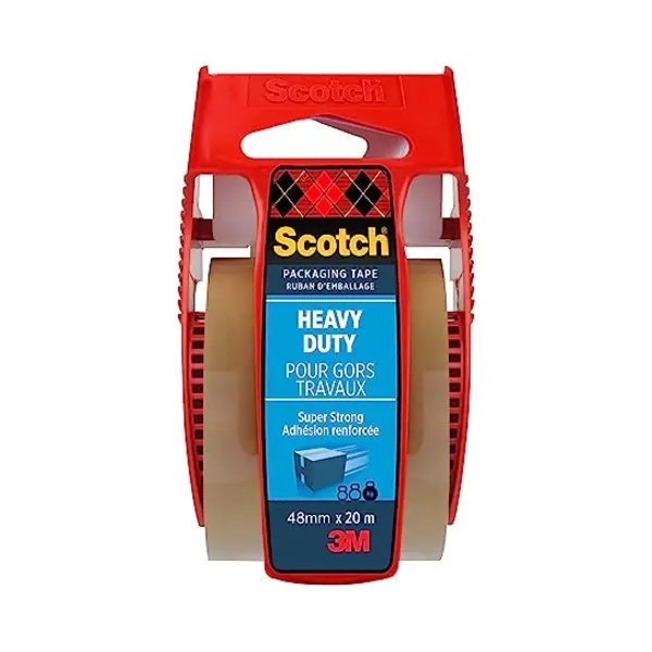 Scotch Extra Starkes Verpackungsklebeband, 48 Mm X 20, 3 M, Havanna, 1 Rolle Auf Handabroller/Packung thumbnail